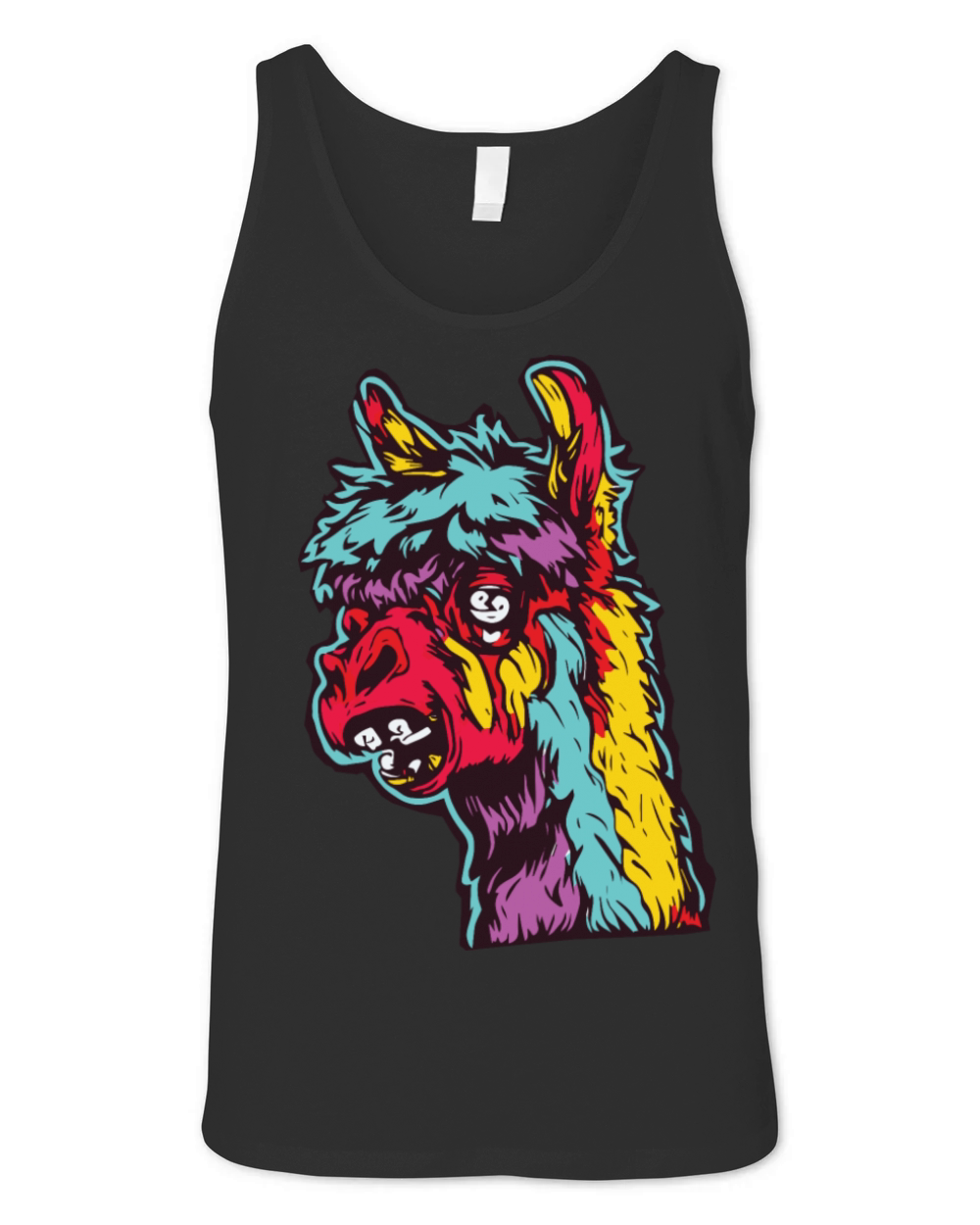Horror Scary Zombie Alpaca Unisex Jersey Tank