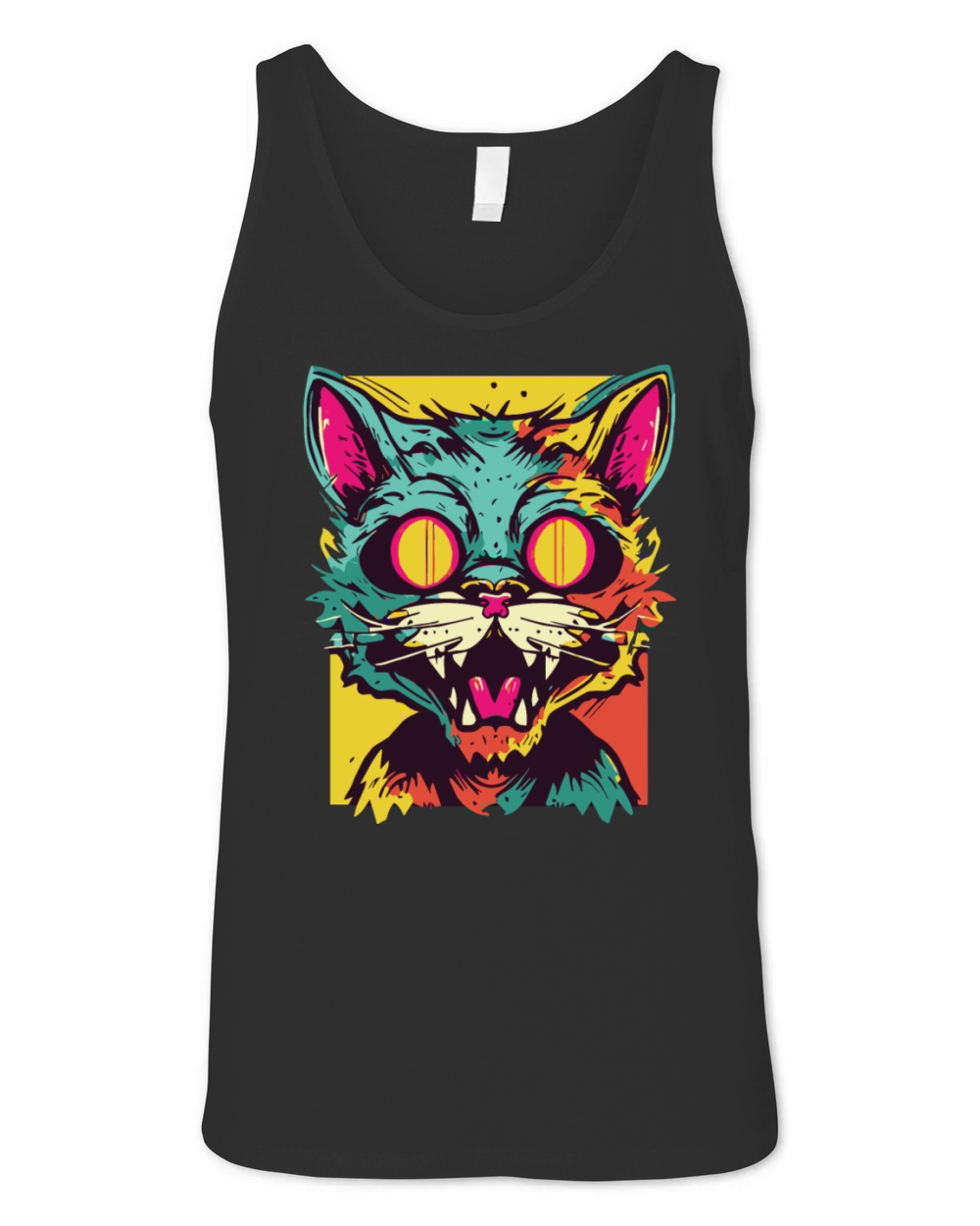 Horror Scary Zombie cat2 Unisex Jersey Tank