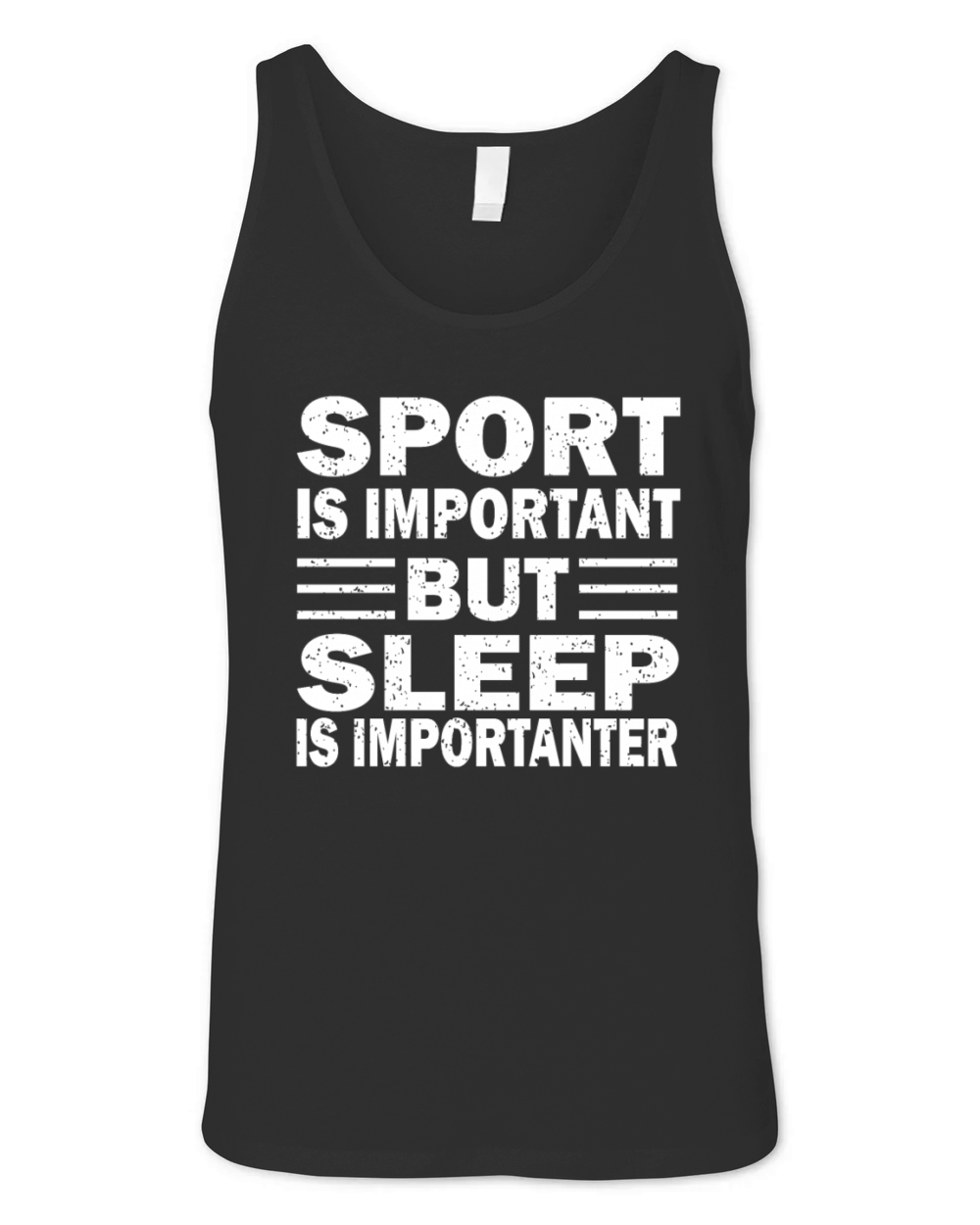 Sport is Important But Sleep is Importanter Unisex Jersey Tank