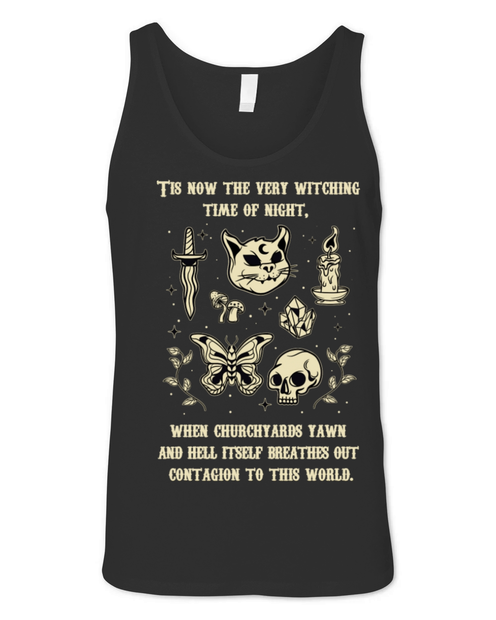 Tis Now The Very Witching Time Of Night Unisex Jersey Tank