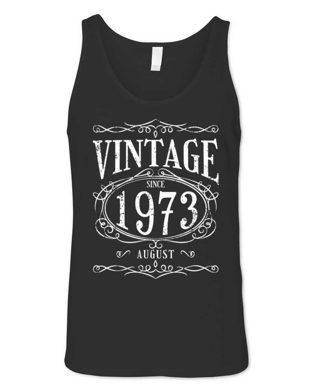 Vintage since August 1973 - Birthday Present Unisex Jersey Tank