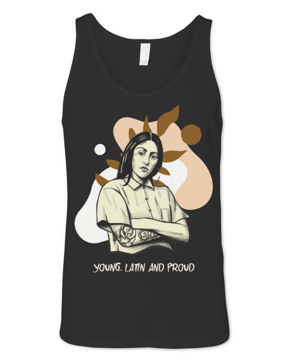 Yong Latin With A Latino Pride Quote Unisex Jersey Tank
