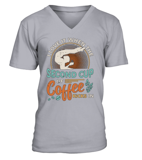 Contortion I Love It When The Second Cup Aerialist V-Neck T-shirt