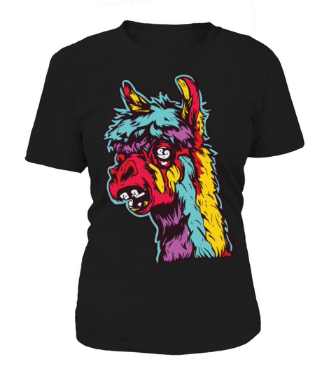 Horror Scary Zombie Alpaca Women's T-Shirt