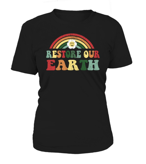 Vintage Design Restore Our Earth - Earth Day Women's T-Shirt