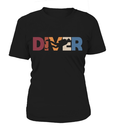 Vintage Diver Scuba Diving Dive Underwater Sea Women's T-Shirt