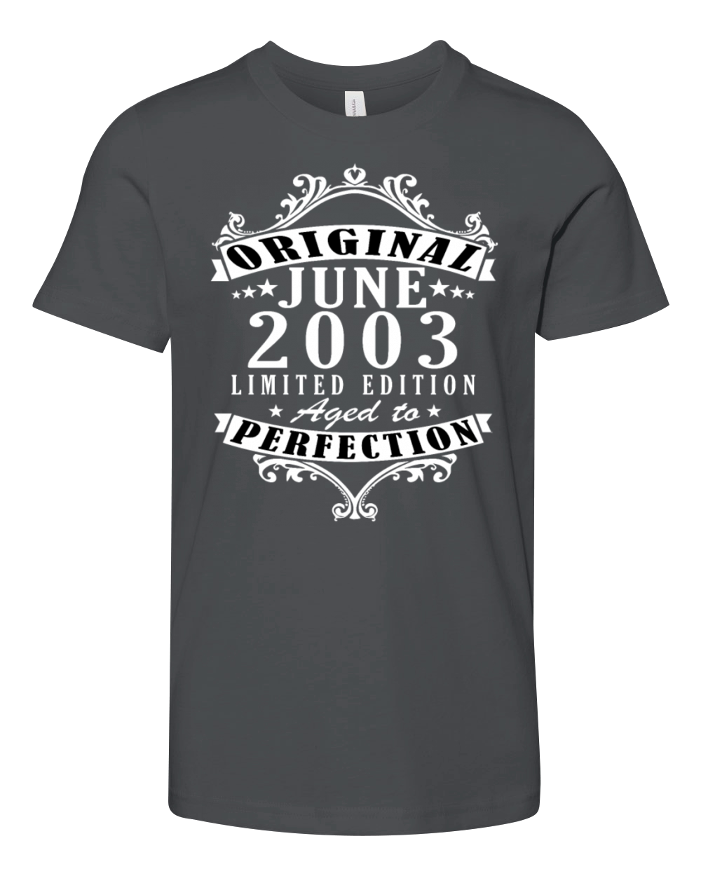 20th birthday Year of birth June 2003 Born in 2003 Youth Unisex Jersey Tee