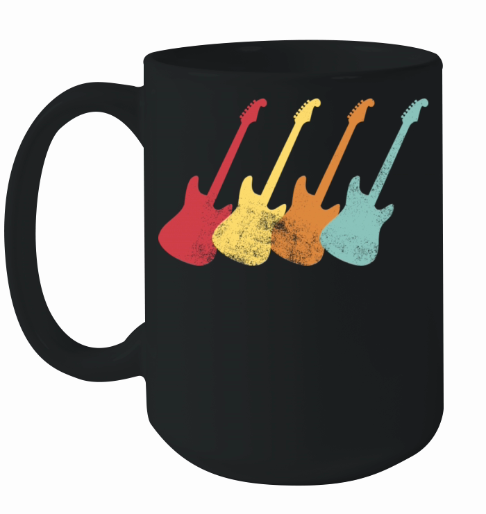 Vintage Guitar Quartet Ceramic Mug