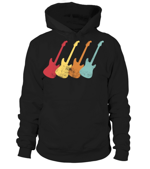 Vintage Guitar Quartet Hoodie Unisex