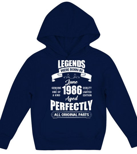 Legends Were Born In June 1973 Birthday Kids Hoodie