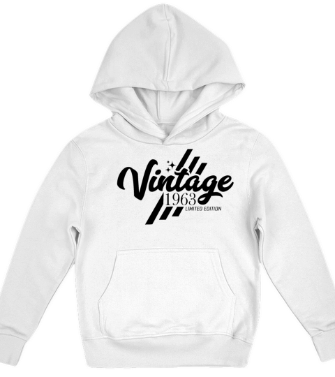 Vintage 1963 Birthday Vintage Sayings Kids Hoodie