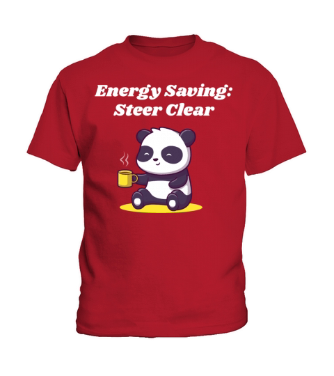 Energy Saving Steer Clear Introvert Sayings Antiso Kids T-Shirt