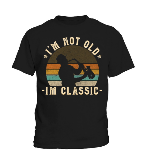 Retro Saxophone Vintage Look With Funny Quote Kids T-Shirt