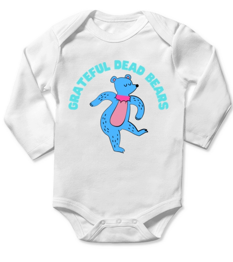 Grateful Dead Bears Long Sleeve Baby One-Piece