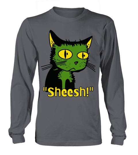 Sheesh Boredom Vintage Cartoon Cat Long sleeved Unisex