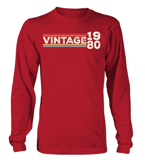 Vintage 1980 Gifts Legend for 43 Years Old - 43rd Long sleeved Unisex