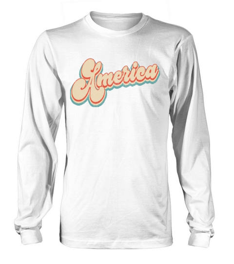 Vintage Classic America Patriotic 4th of July Long sleeved Unisex