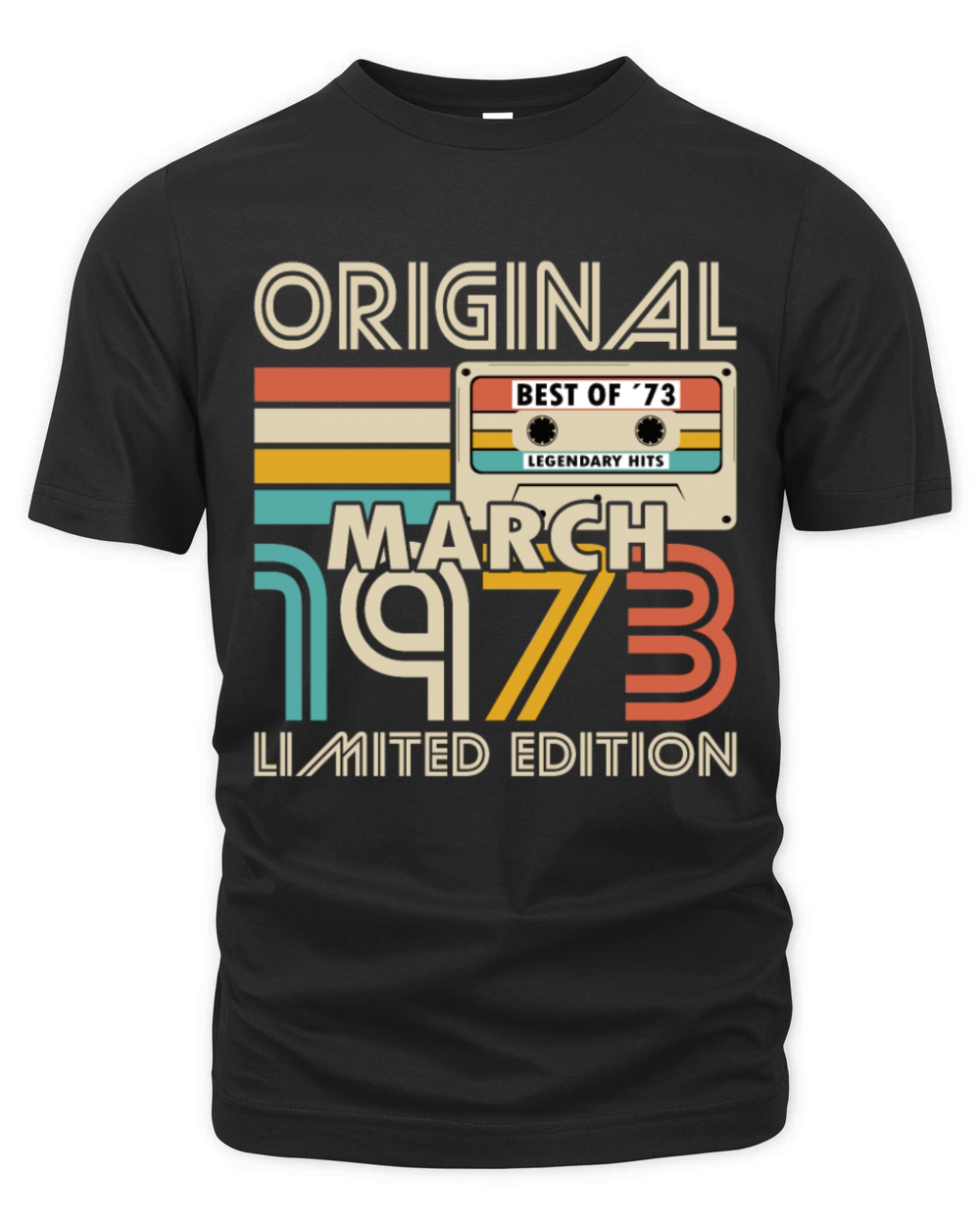 50th birthday march 1973 original 1973 Organic Unisex T-shirt