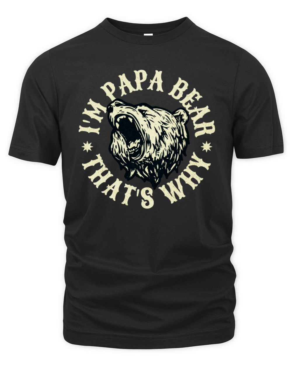 Funny Fathers Day Papa Bear Dad Life Humor Organic Unisex T-shirt