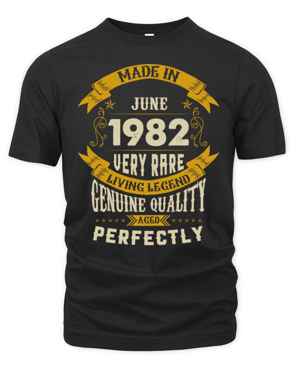 June 1982 Vintage Birthday Present Organic Unisex T-shirt