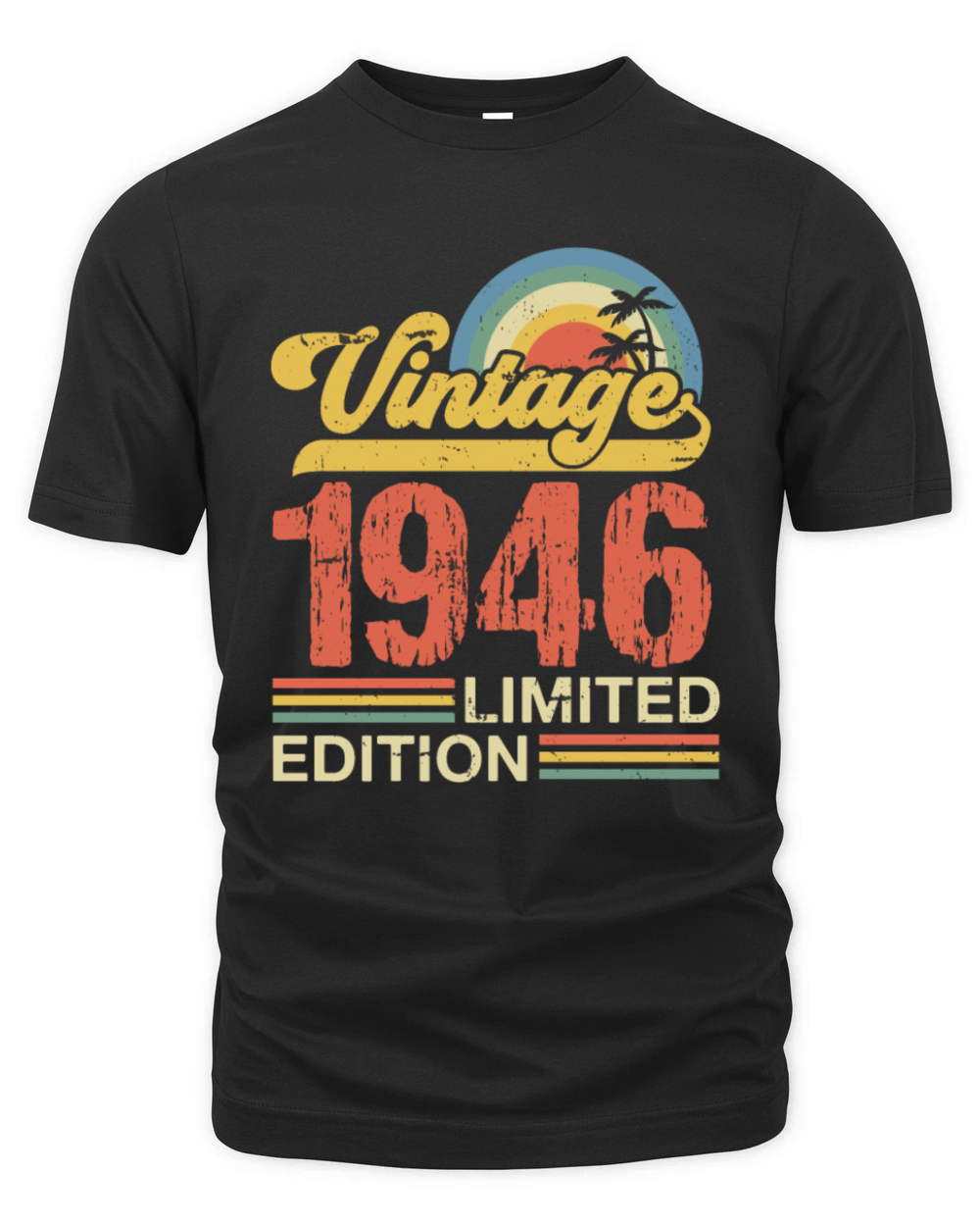 Retro Vintage 1946 Limited Edition Organic Unisex T-shirt