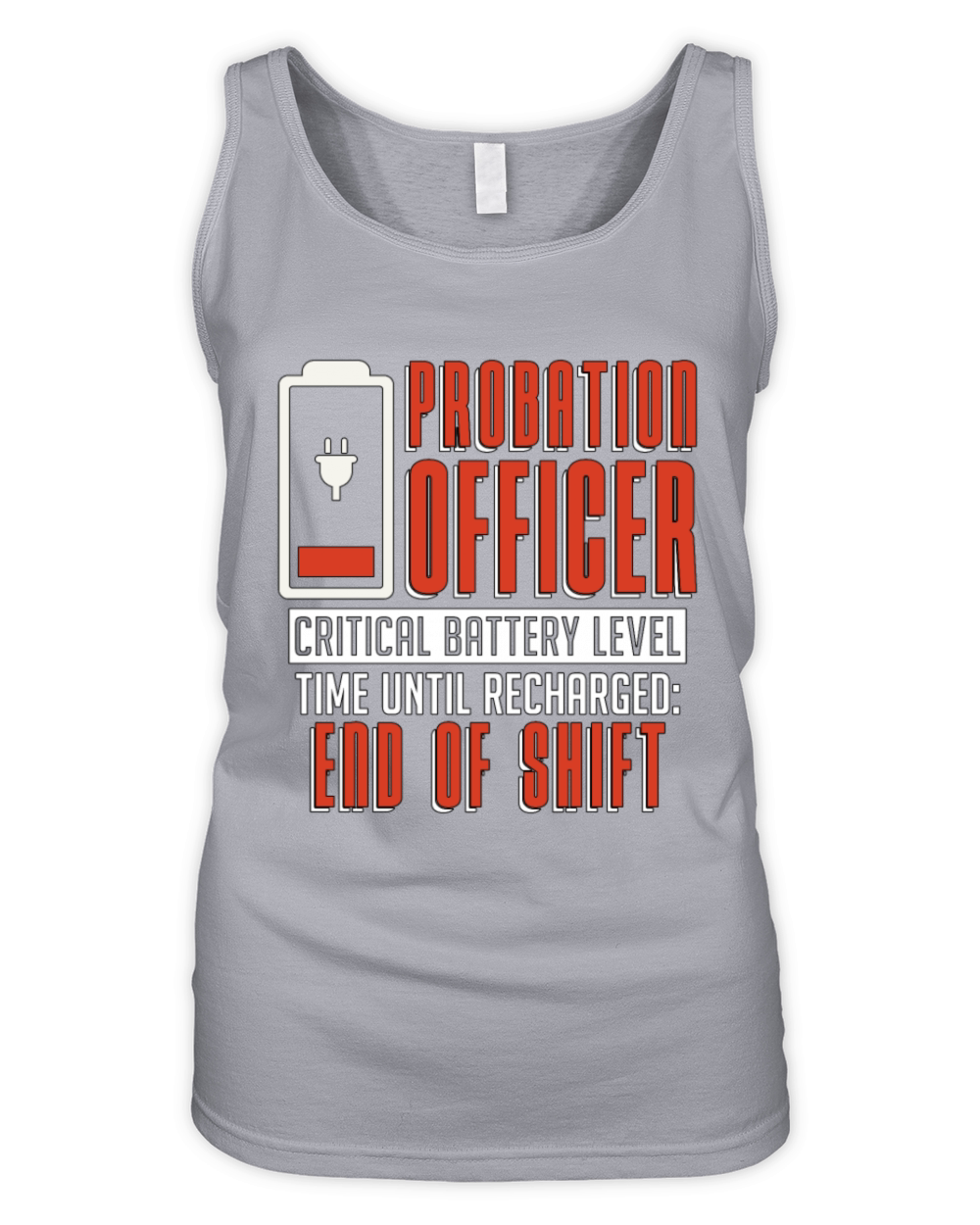 Probation Officer Critical Battery Correctional Organic Women's Tank Top