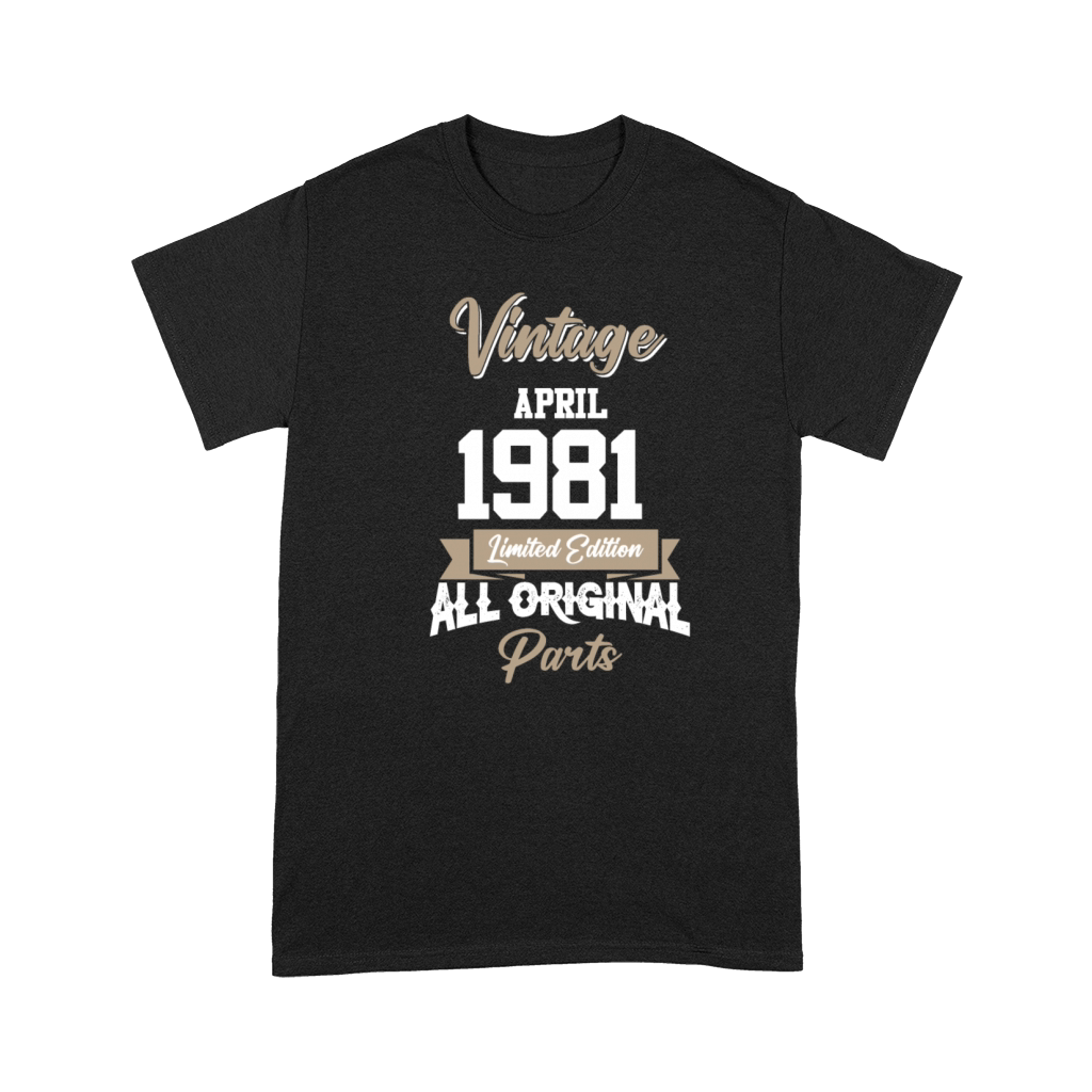 April 1981 Vintage Birthday Present Premium T-shirt
