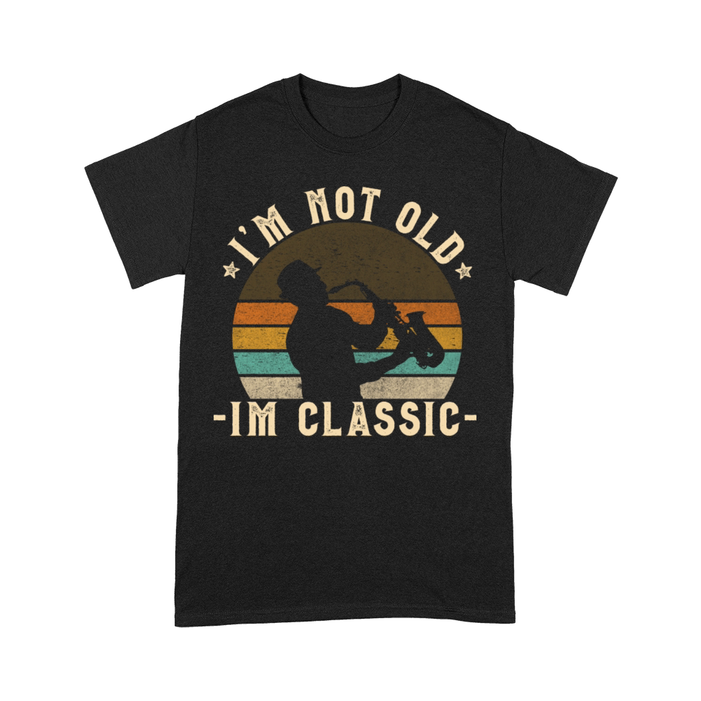 Retro Saxophone Vintage Look With Funny Quote Premium T-shirt
