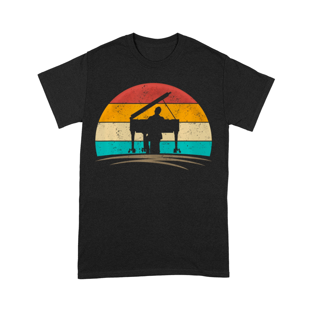 Vintage Pianist Retro 70s Distressed Piano Player Premium T-shirt