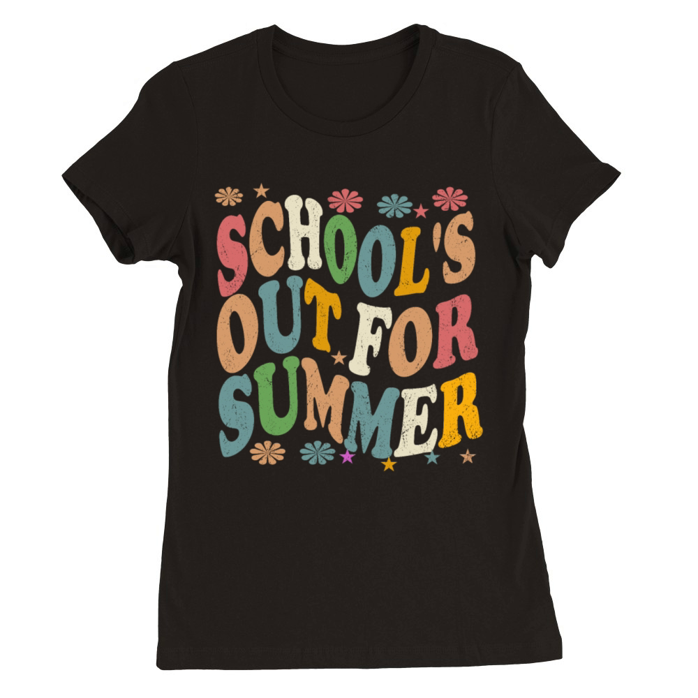 Last Day Of School Vintage Schools Out For Summer Premium Womens Crewneck T-shirt