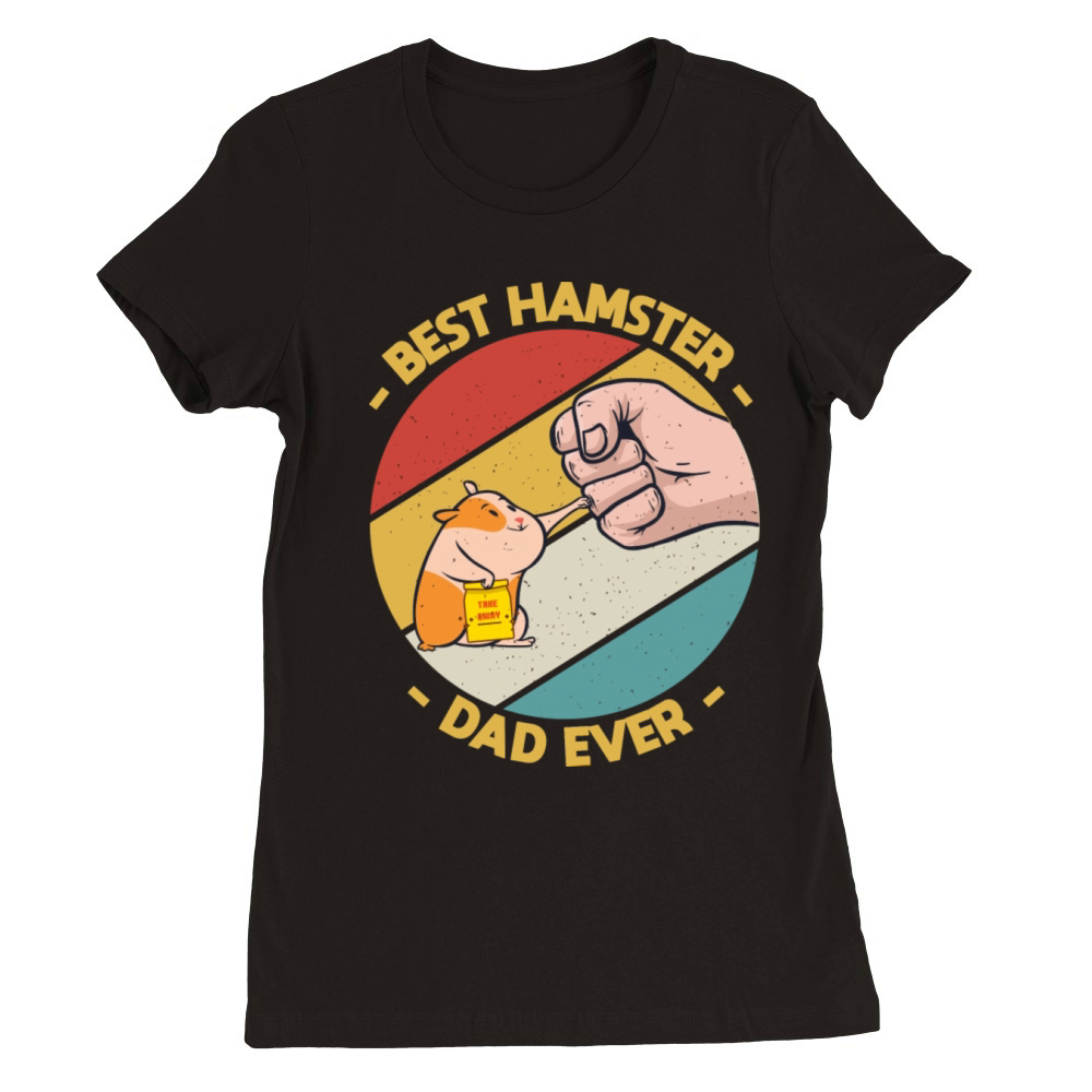 Vintage Best Hamster Dad Ever Lover Premium Womens Crewneck T-shirt