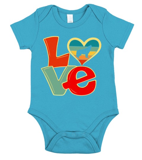 Distressed Vintage Wolf Lover Zookeeper Valentines Short Sleeve Baby One-Piece