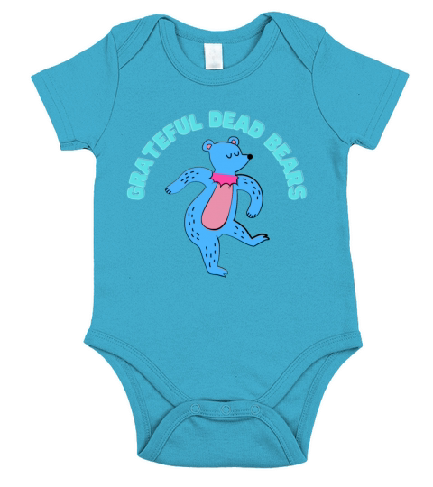 Grateful Dead Bears Short Sleeve Baby One-Piece