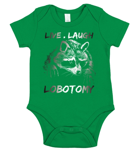 Live Laugh Lobotomy Retro Possum Lover Short Sleeve Baby One-Piece