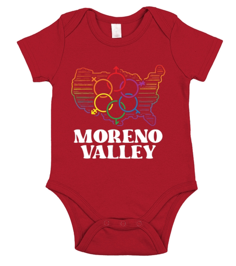 Moreno Valley Pride Flag Pride Month LGBTQ Flag Short Sleeve Baby One-Piece
