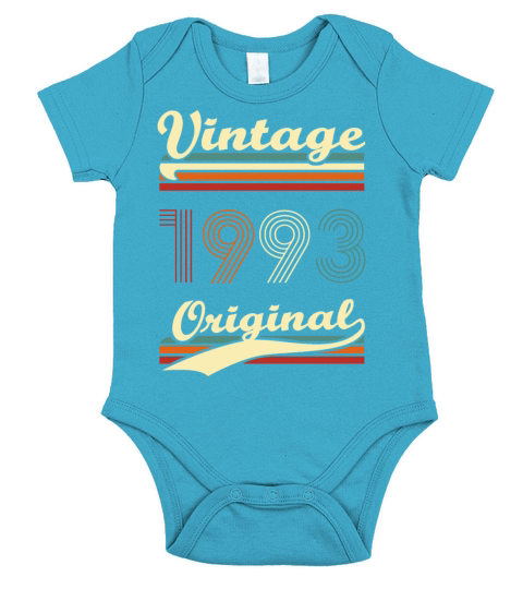 Vintage 1993 original 30 years anniversary Short Sleeve Baby One-Piece