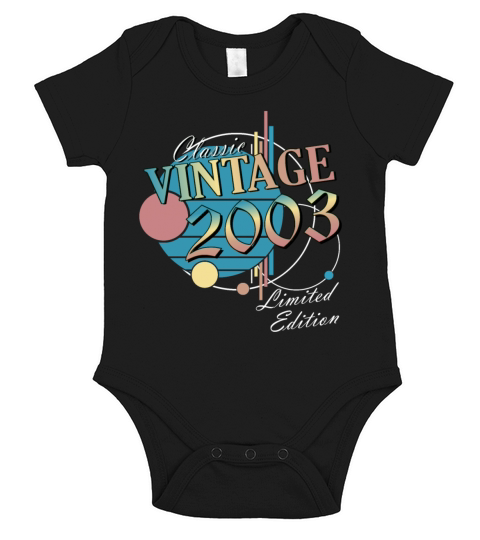 Vintage Gift 2003 Anniversary Limited Edition Short Sleeve Baby One-Piece