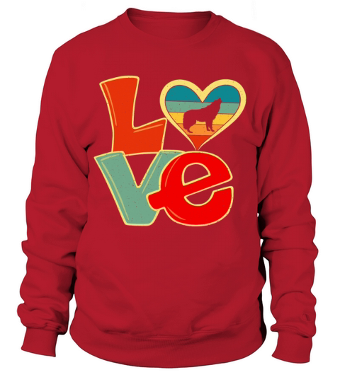 Distressed Vintage Wolf Lover Zookeeper Valentines Sweatshirt Unisex