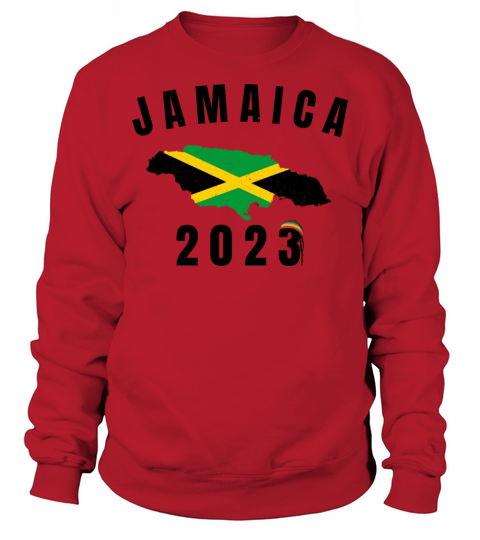 Retro Jamaica Family Vacation 2023 Trip Sweatshirt Unisex