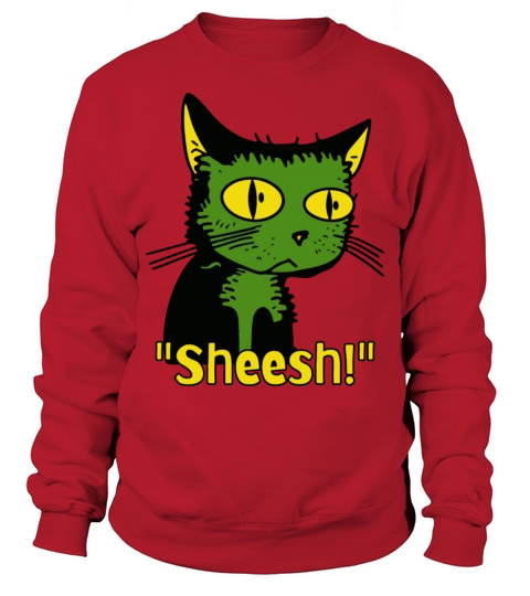 Sheesh Boredom Vintage Cartoon Cat Sweatshirt Unisex