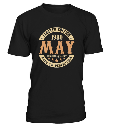 May 1980 Vintage Birthday Present T-Shirt Unisex