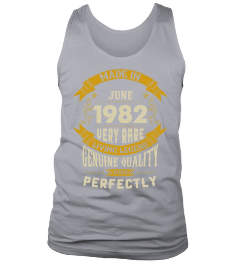June 1982 Vintage Birthday Present Tank Top Unisex