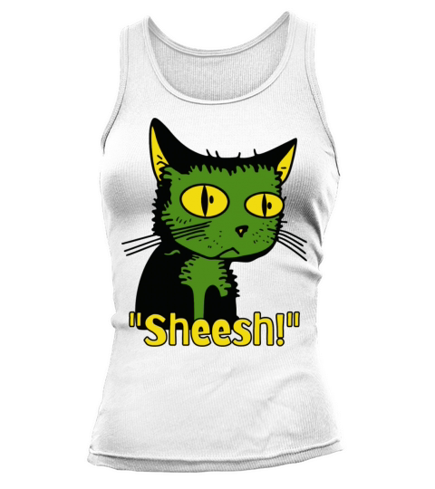 Sheesh Boredom Vintage Cartoon Cat Tank top Woman