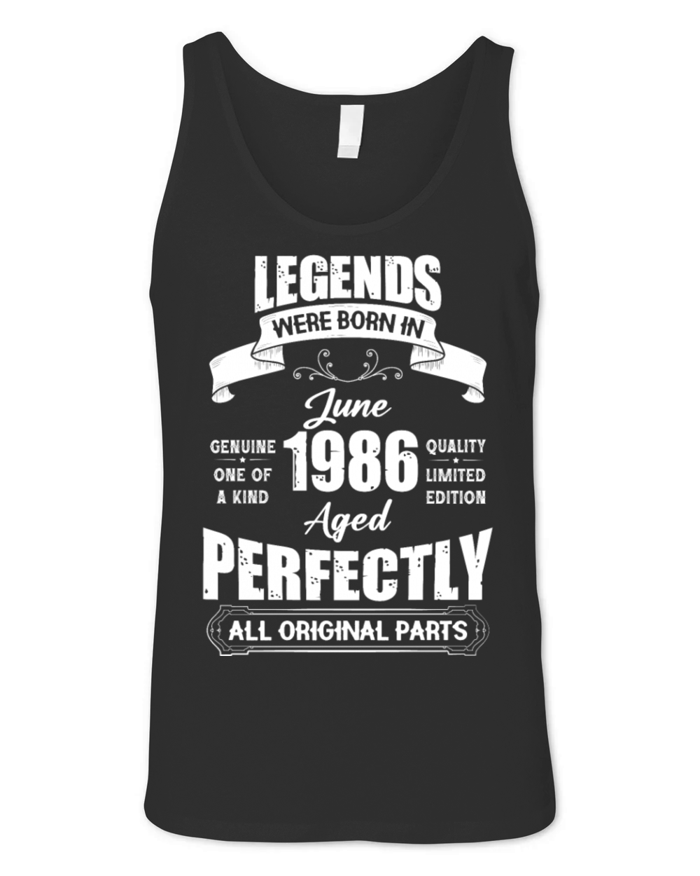 Legends Were Born In June 1973 Birthday Unisex Jersey Tank