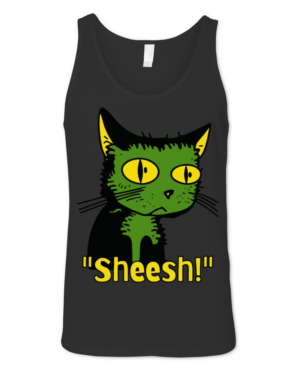 Sheesh Boredom Vintage Cartoon Cat Unisex Jersey Tank