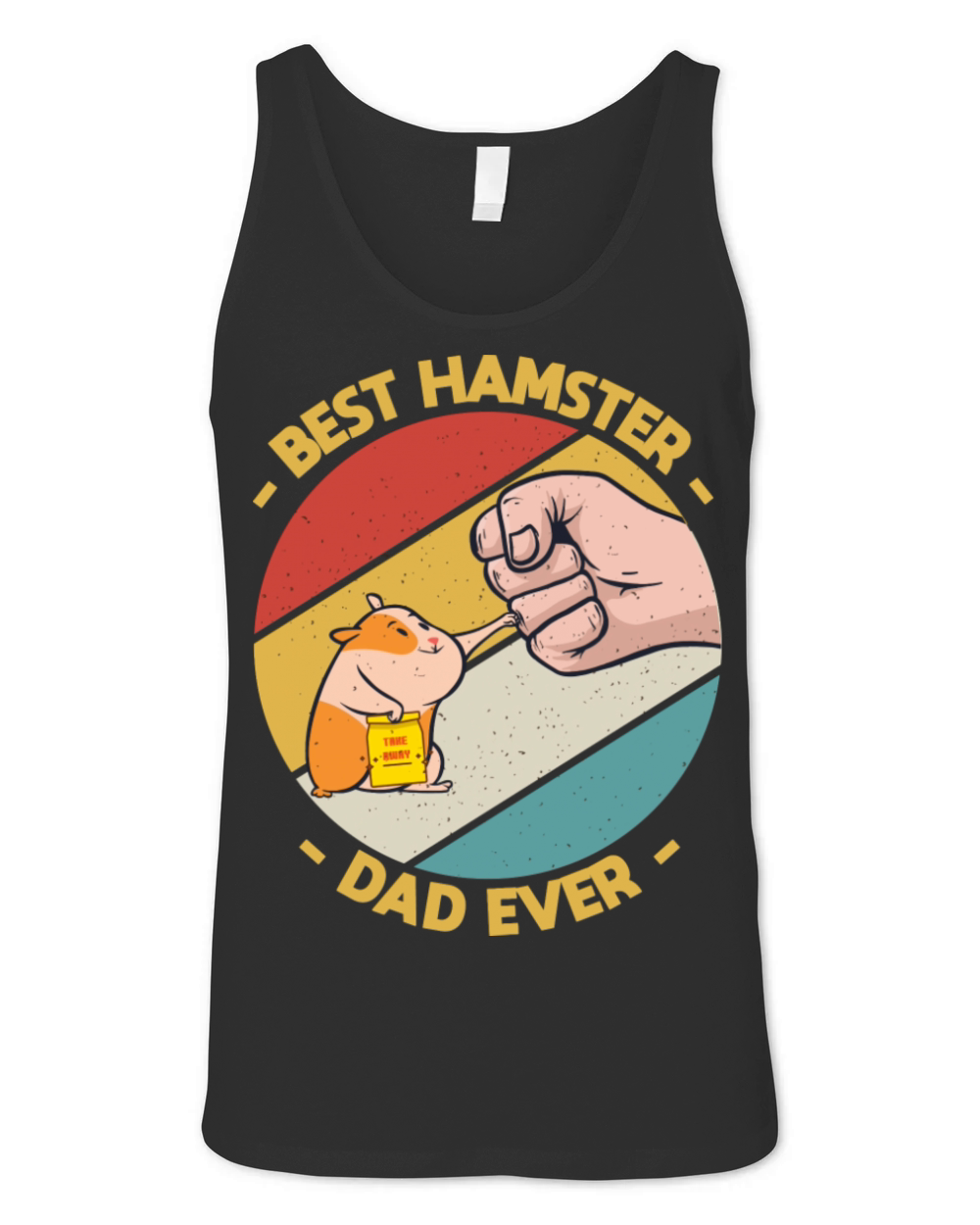 Vintage Best Hamster Dad Ever Lover Unisex Jersey Tank