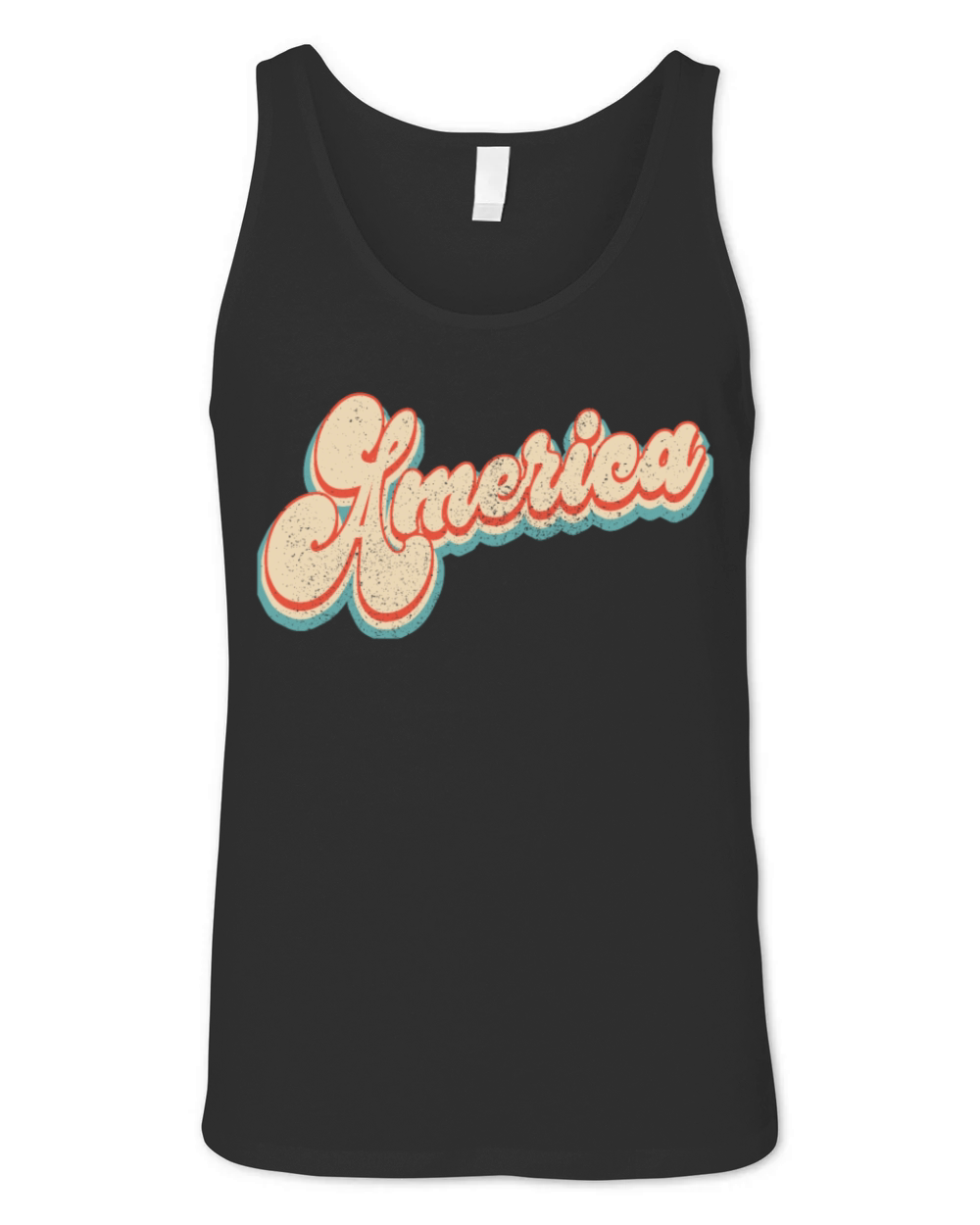 Vintage Classic America Patriotic 4th of July Unisex Jersey Tank