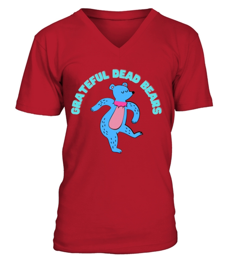 Grateful Dead Bears V-Neck T-shirt