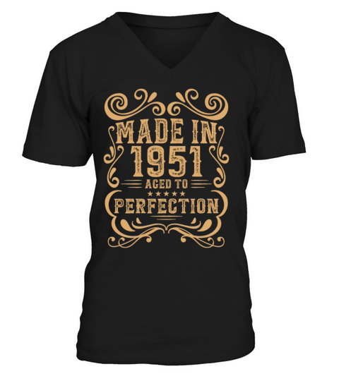 Vintage 1951 Aged to Perfection V-Neck T-shirt