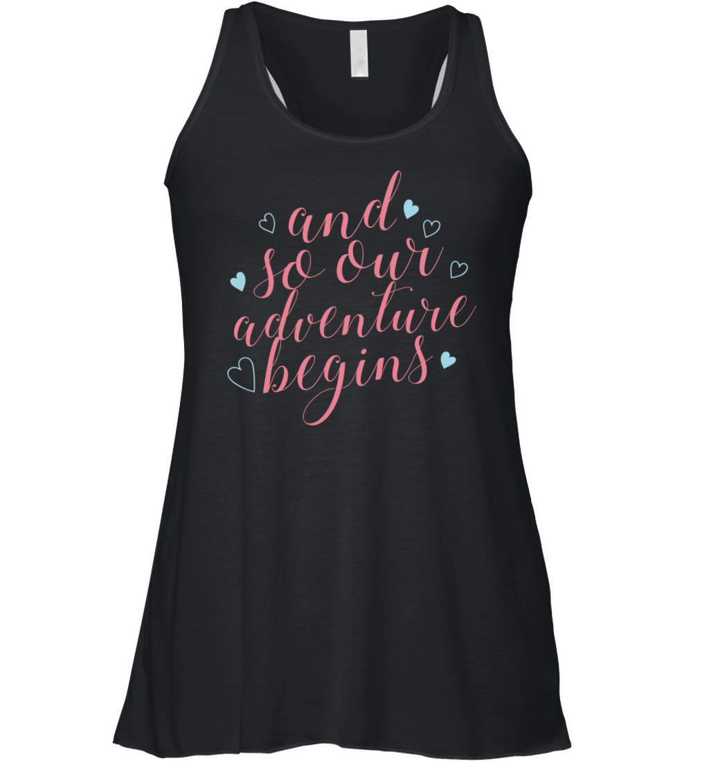 Cute Love Engagement And Wedding Quotes Women's Flowy Tank Top